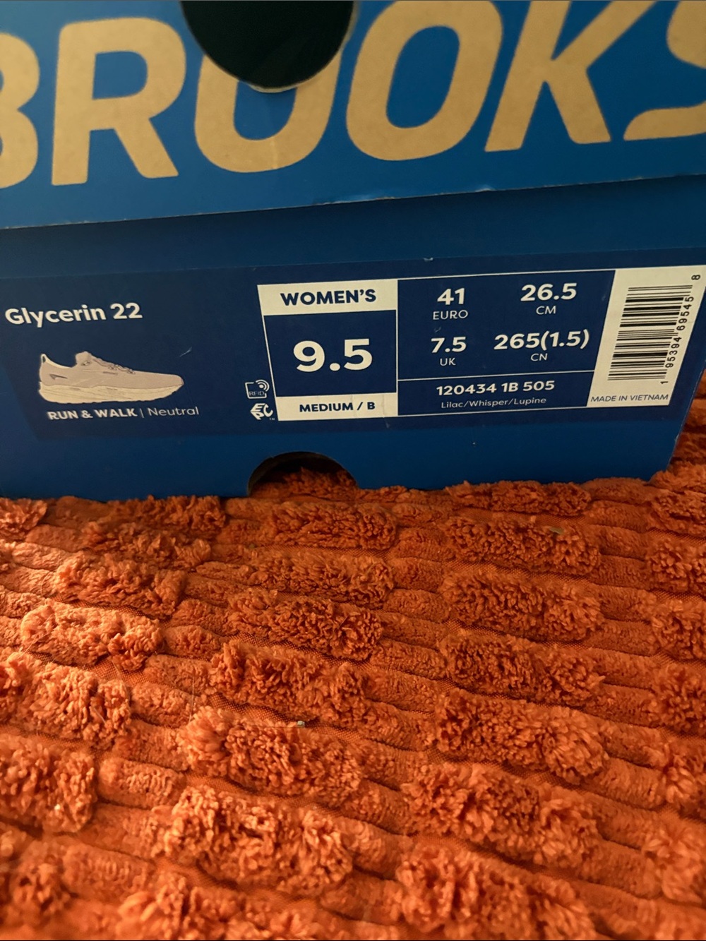 Brooks Women’s Glycerin 22 Running Shoes - Lilac/Whisper - Picture 2 of 5